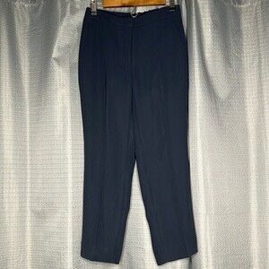 J. CREW DARK BLUE SIZE 6P CAREER TROUSER PANTS